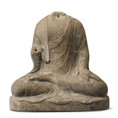 唐白石如來座像