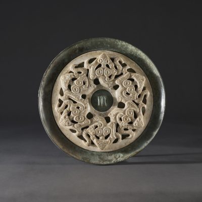 戰漢青銅嵌玉鏡