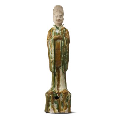 唐三彩文官俑