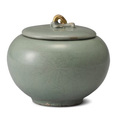 高麗青瓷瓜形蓋壺