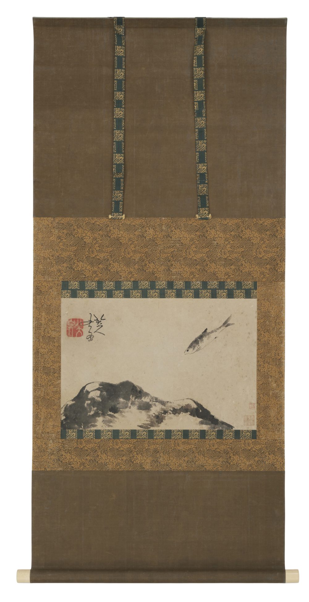 八大山人魚岩圖