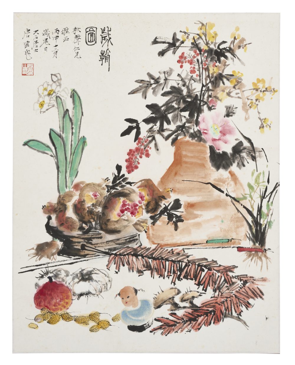 唐雲歲朝圖