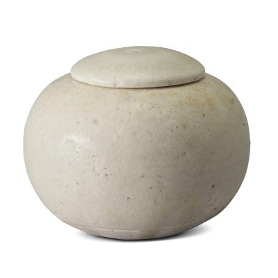 唐白瓷蓋壺